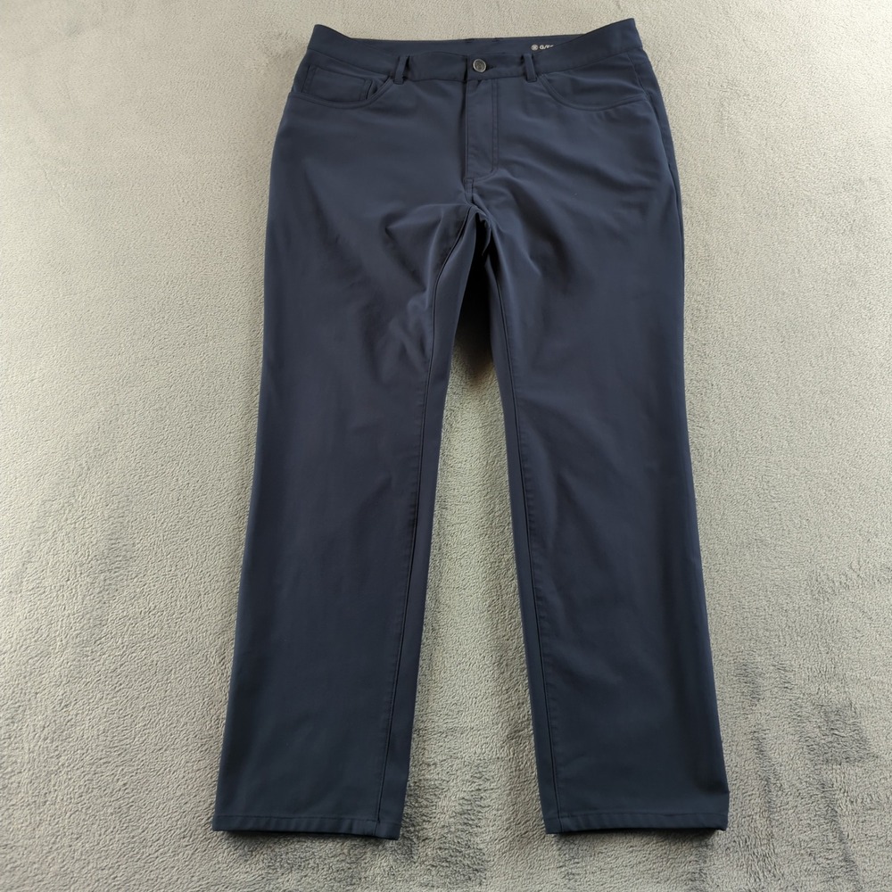G/FORE Golf Pants Mens 34x28 Navy Blue Straight Fit‎ 5 Pocket Tech Performance